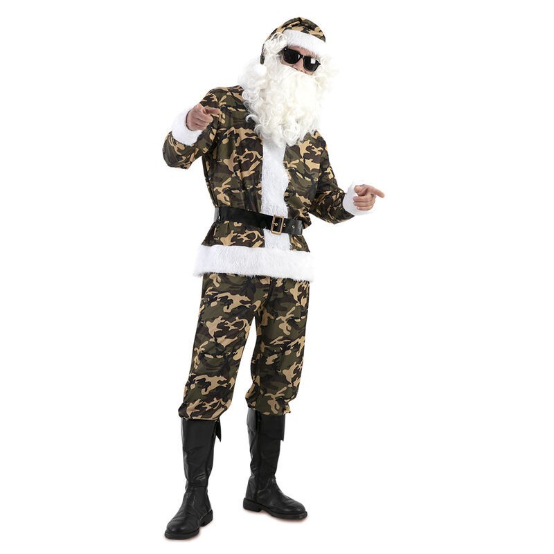 Disfraz Papa Noel Militar talla L 52