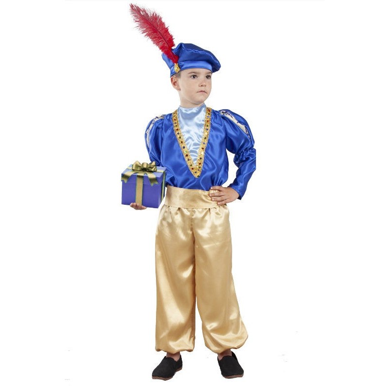 Paje azul Melchor infantil tallas