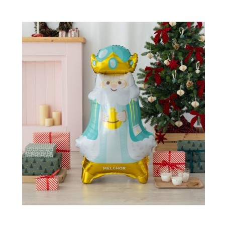 Globo rey Mago Melchor 57x98 cm de pie con aire 8436042860081 REY AIRM