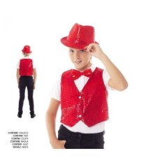 Chaleco lentejuelas rojo infantil tallas 8433584317530 31753
