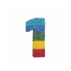 Piñata numeros Multicolor romper 50 cm