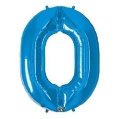 Globo numero azul de foil para helio o aire