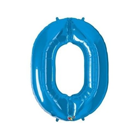 Globo numero azul de foil para helio o aire