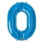 Globo numero azul de foil para helio o aire