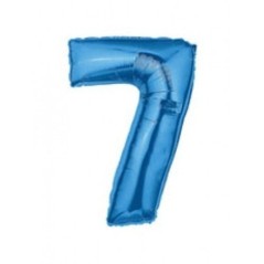 Globo numero azul de foil para helio o aire