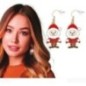 Pendientes navideños papa noel