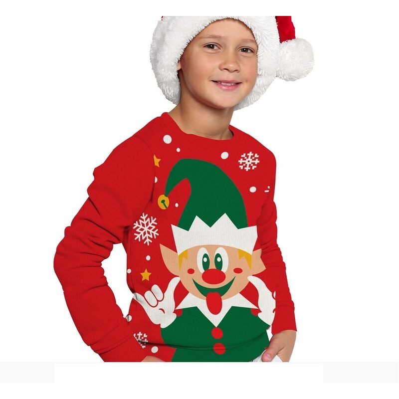 Jersey Navidad Reno para niño niña