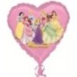 Globo corazon princesas disney 45 cm helio o aire