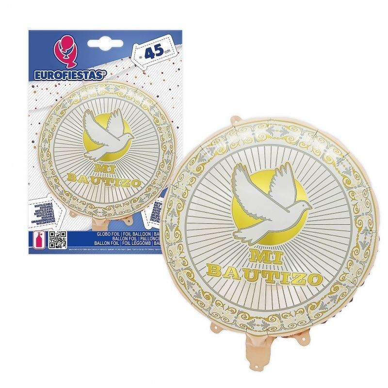 Globo Mi bautizo foil 45 cm