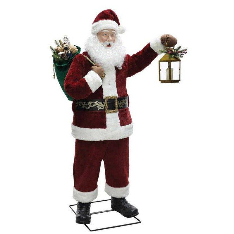 Figura Papa Noel animada con sonido 180 cm