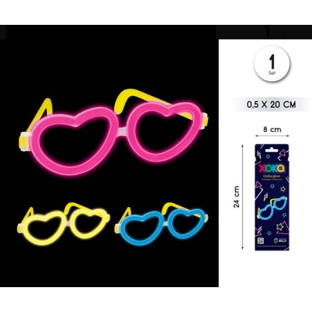 gafas neon glow forma corazon 94453 8433584944538
