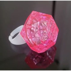 anillo rey mago con luz color rosa ANILLOLUZROSA