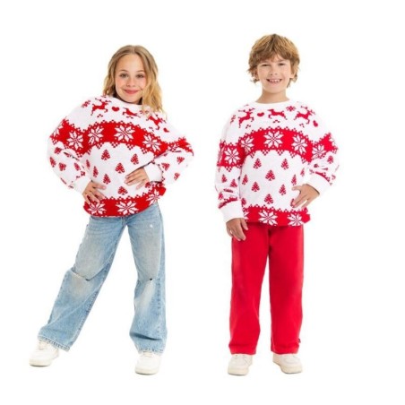 jersey navidad blanco renos infantil 64450 8433584266081 8433584266098 8433584266104