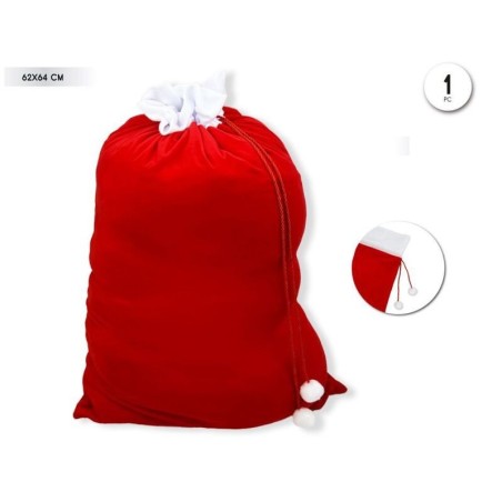 saco rojo papa noel 62x64 cm 71805 8433584718054