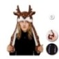 Gorro reno con luz levanta orejas