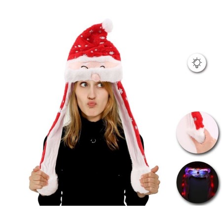 gorro santa con luz levanta orejas 72793 8433584727933