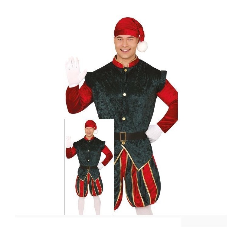 Disfraz elfo paje para hombre tallas