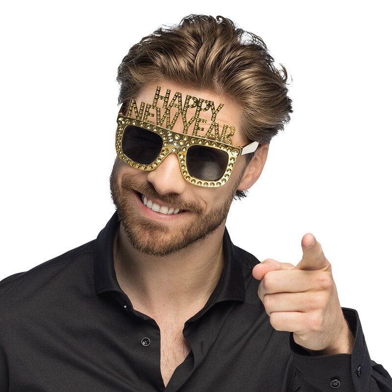Gafas nochevieja fin de año oro