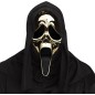 Mascara Ghost Face Scream oro brillo adulto