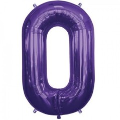 Globo numero color lila morado 86 cm helio Tus disfraces baratos