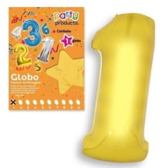 Globo numero oro 110 cm helio o aire