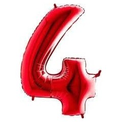 Globo numero rojo 40 101 cm para helio o aire