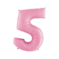 Globo numero rosa pastel 102 cm Tus disfraces baratos