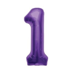 Globo numero color lila morado 86 cm helio