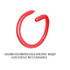 Globo globoflexia solido rojo 50ud 7703340125527 260 015