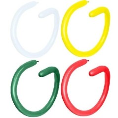 Globo globoflexia fashion solido colores surtido 100 uds 150x5 cm 7703340800073 260 000