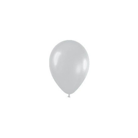 Globo plata satin 30 cm r 12 50 uds sempertex 7703340236766 R12 481