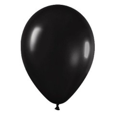 Globo negro metal 30 cm r 12 50 uds sempertex 7703340239064 R12 580