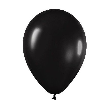 Globo negro metal 30 cm r 12 50 uds sempertex 7703340239064 R12 580
