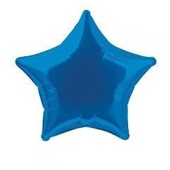 Globo estrella azul foil para helio 26635305921 3059202