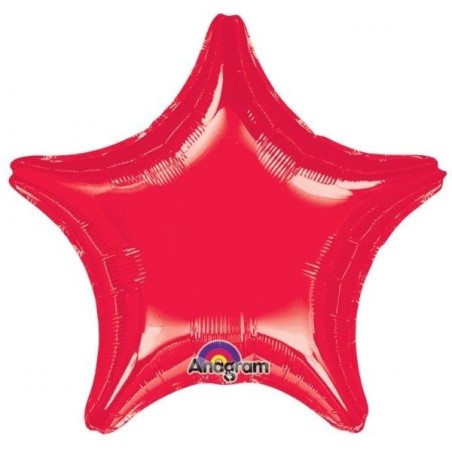 Globo estrella roja 32 jumbo gigante helio foil 80 cm 26635367813 1669399