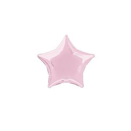 Globo estrella rosa claro 50 cm 11179533299 53329