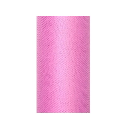 Rollo de tul rosa de 008 x 20 metros decoraciones 5902230733398 TIU8 081D