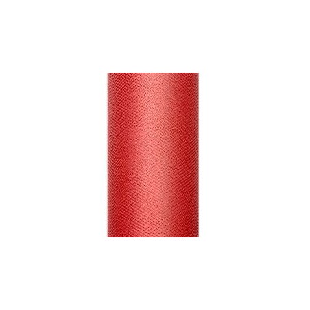Tul rojo rollo de 9 mt x 15 cm para decoraciones 5901157464569 TIU15 007