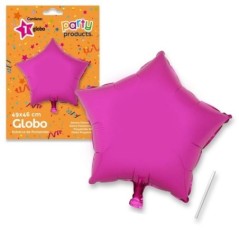 Globo estrella rosa de 49 x 46 cm helio o aire 8424345684367 68436
