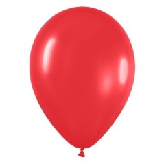 Globo rojo de 30 cm 12"  serpentex bolsa 12 unidades 7703340231235 R12 015 12