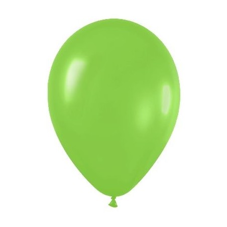 Globo verde lima de 30 cm 12"  serpentex bolsa 12 unidades 7703340231839 R12 031 12