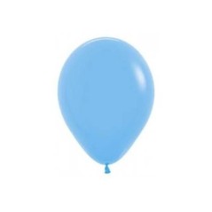Globo azul pastel de 30 cm serpentex bolsa 12 unidades 7703340233437 R12 039 12