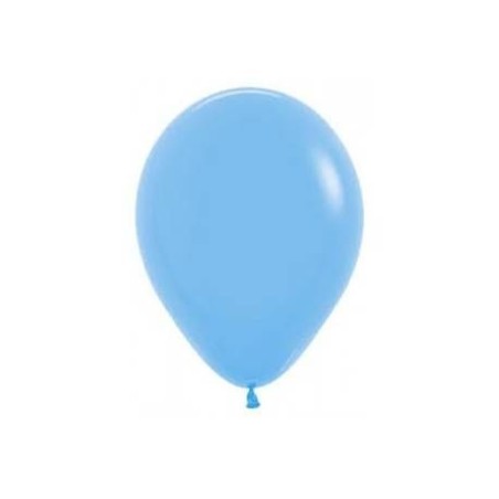 Globo azul pastel de 30 cm serpentex bolsa 12 unidades 7703340233437 R12 039 12