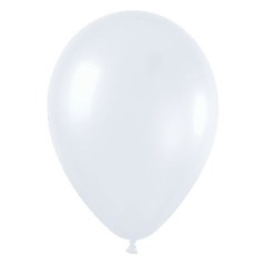 Globo blanco perlado de 30 cm serpentex bolsa 12 unidades 7703340236131 R12 406 12
