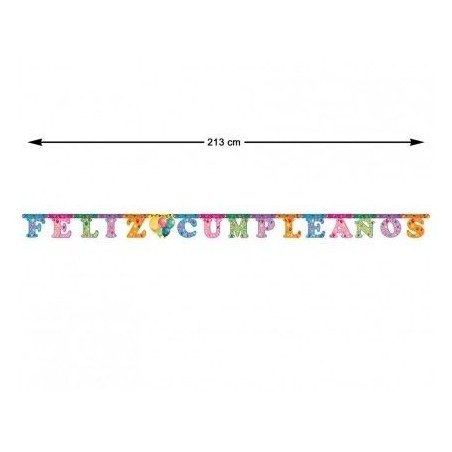 Guirnalda Feliz Cumpleanos 213 cm 8422259508380 50838
