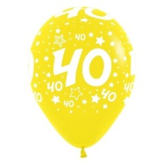 Globos latex n 40 40 cm 12 12 unidades colores surtidos 7703340334103 R12 N40