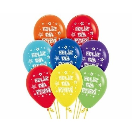 Globos Sempertex Dia del Padre 12 uds 30 cm 7703340134741 R12 PAPAF