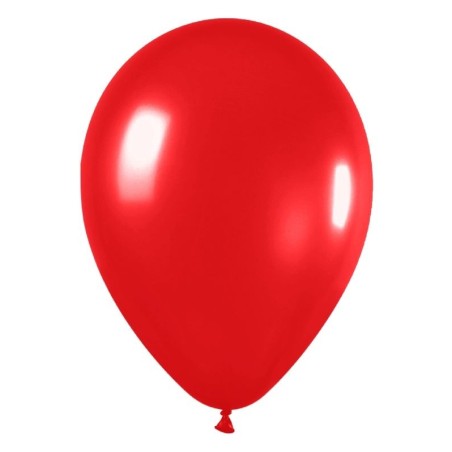 Globo rojo metal r 5 50 uds sempertex 12 