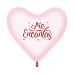 Globo corazon me encantas 30 cm 12 uds 7703340169491 R12 FCENC