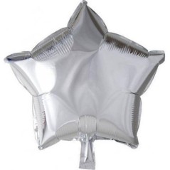 Globo estrella color plata 46 cm helio o aire 5712735003946 8533